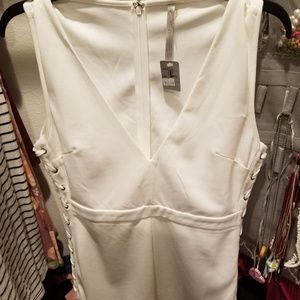 White shorts romper